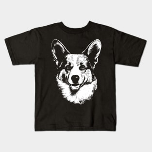 Corgi Love Dog Portrait Kids T-Shirt